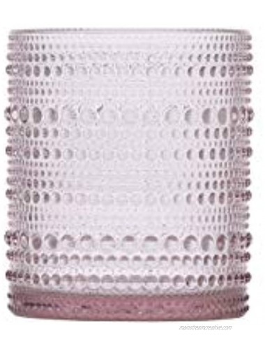 Fortessa Jupiter Collection Double Old Fashioned Cocktail Glass Set of 6 6 Count Pack of 1 Pink