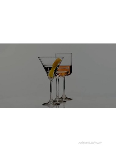 Libbey Cocktail Set of 4 Paneled Glasses Coupe 8.5 oz