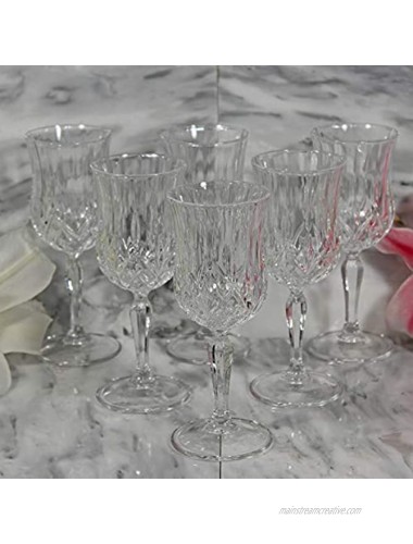 Lorren Home Trends Opera Red Wine Glass Set of 6