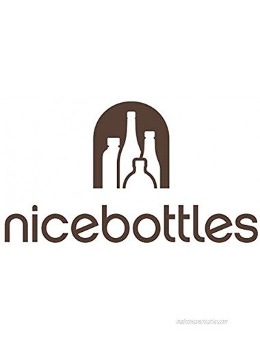 nicebottles Shrink Capsules 31x60mm Black Pack of 30 Compatible with NiceBottles 12oz Woozy 750ml Wine Bottles & 750ml Bar Mix Bottles