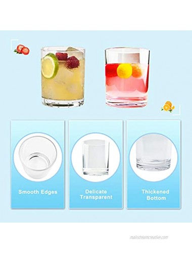 REALWAY Set of 6 Classic Shatterproof Plastic Tumblers Drinkers Relaxing Time Indoor Outdoor Pub Party,Unbreakable Reusable Drink Ware dish wash safe for whisky wine water juice
