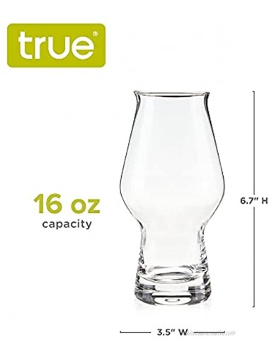 True IPA Pint Craft Glassware Set Beer Glasses 16oz