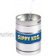 Beer Sippy Cup with Lid and Straw Small Mini Shaped Keg Beer Mug 24oz Drinking Glass Tumbler for Adults