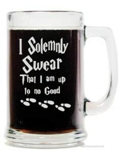 I Solemnly Swear That I Am Up To No Good 15oz. Beer Mug with Handle