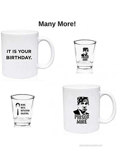 It Is Your Birthday Beer Mug The Office Merchandise | Funny Dwight Schrute and Jim Quote Beer Glass For Men And Women