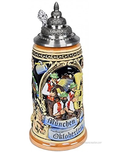 Munic Octoberfest Muenchen Oktoberfest Full Relief German Beer Stein