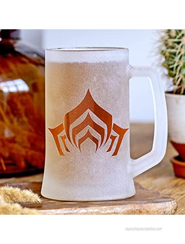 Warframe Beer Mug Glass Beer Stein Gamer Gifts For Men Gift For Him Gift for Father Gamer Mug Gift for Husband Beer Tankard 0.5L 17 ounces #287