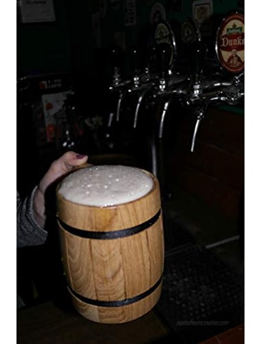 Wooden Beer Tankard Beer Mug Capacity: 20 oz 0.6 l.. Wooden Beer Stein Wood Carving Beer Mug of Wood Eco Friendly Great Beer Gift Ideas Beer Mug for Men. Wooden Beige Tankard